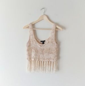 Forever 21 Tops - Forever21 Crochet Crop Tank Top Forever 21 Tops - Forever21 Crochet Crop Tank Top
